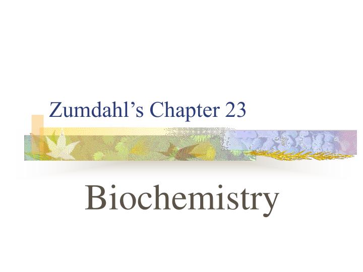 zumdahl s chapter 23