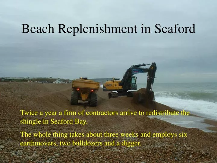 beach replenishment in seaford