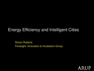 Energy Efficiency and Intelligent Cities