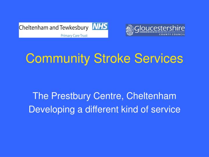 community stroke services