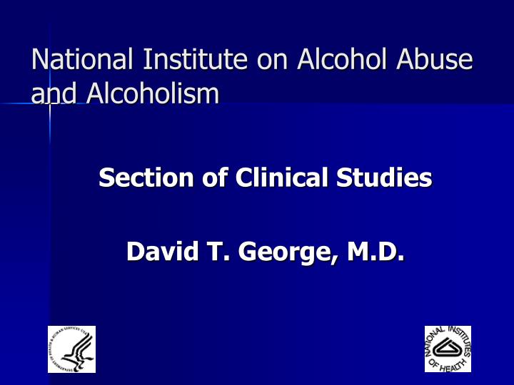 national institute on alcohol abuse and alcoholism