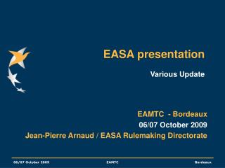EASA presentation Various Update