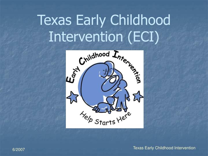 texas early childhood intervention eci
