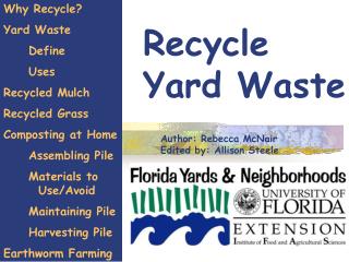 Recycle Yard Waste