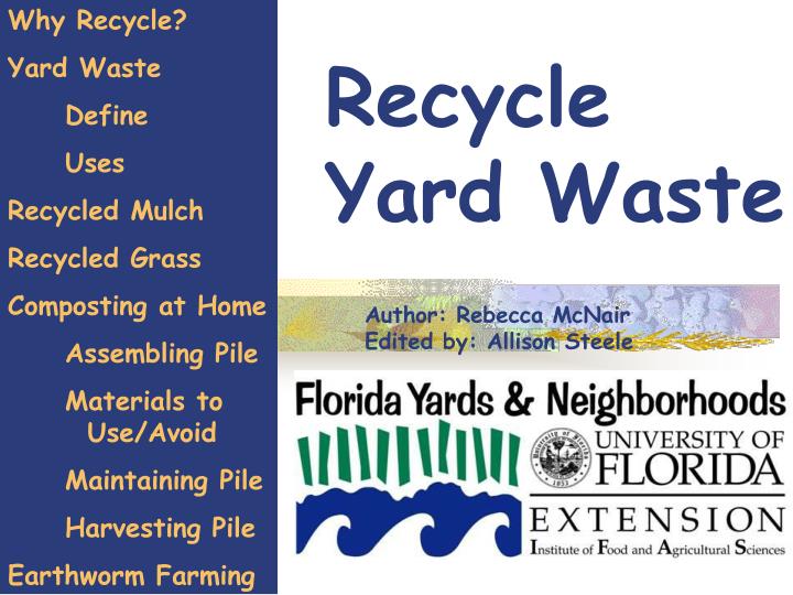 recycle yard waste