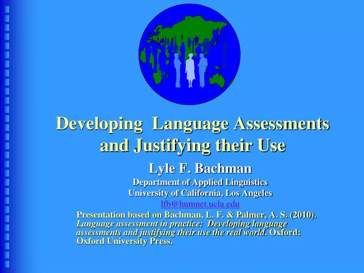 developing language assessments and justifying their use