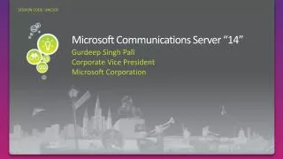 Microsoft Communications Server “14”