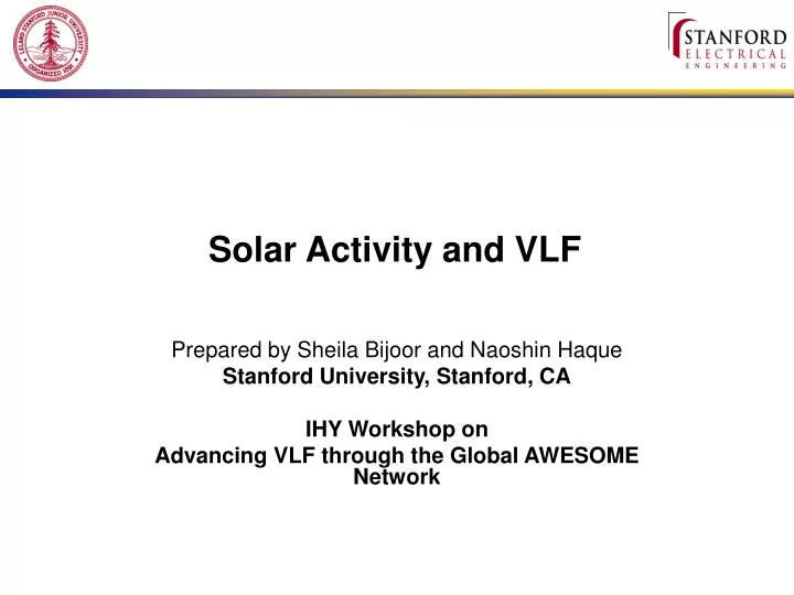 solar activity and vlf