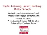 Better Learning, Better Teaching, Better Schools - slide 1