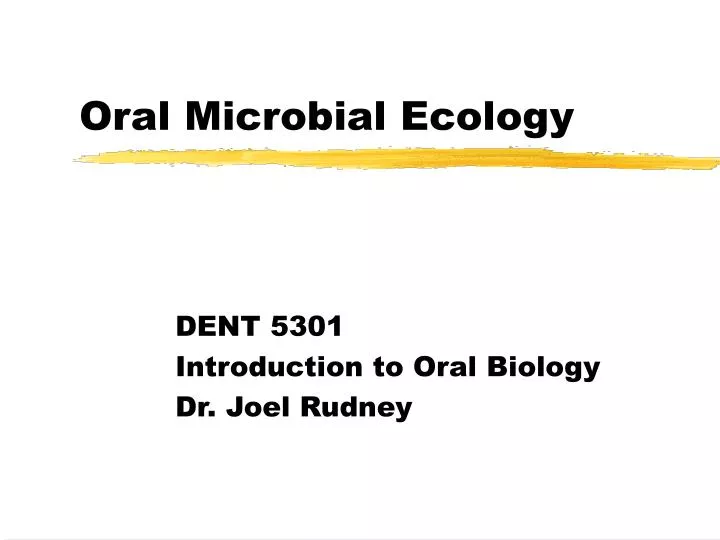 oral microbial ecology