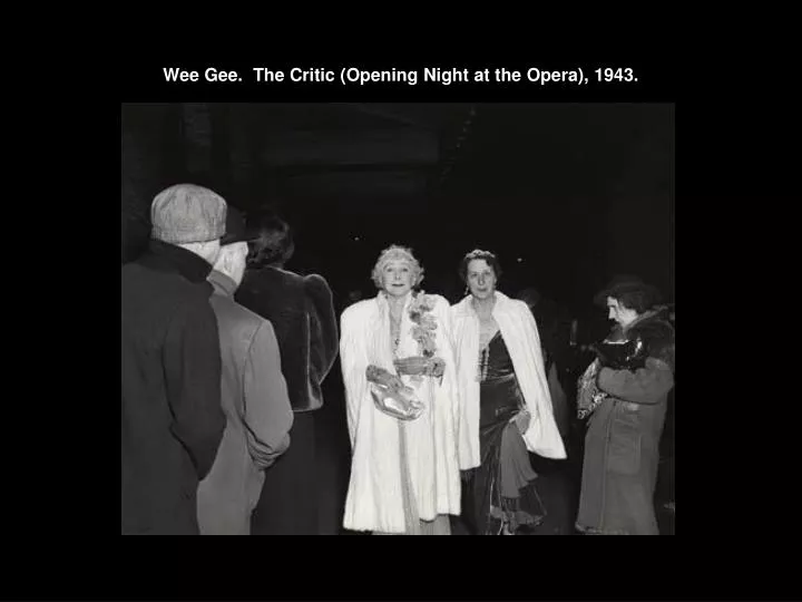 wee gee the critic opening night at the opera 1943