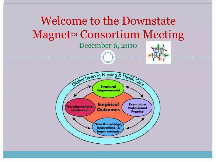 welcome to the downstate magnet consortium meeting december 6 2010