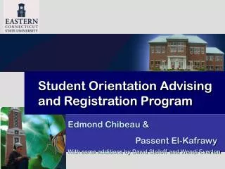 Student Orientation Advising and Registration Program