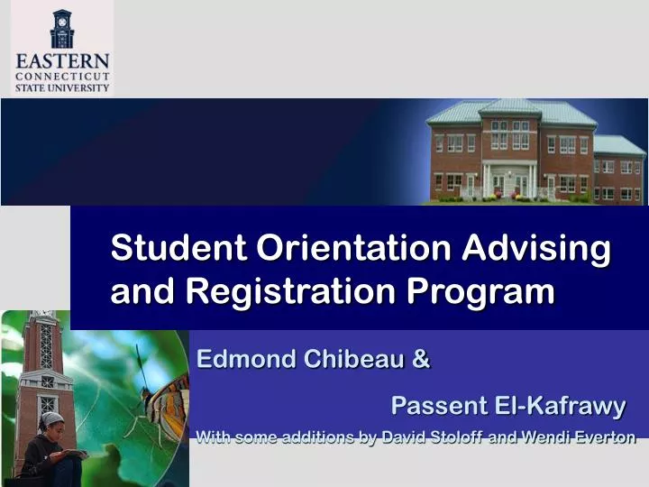 student orientation advising and registration program