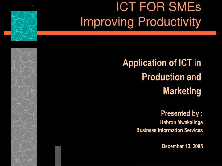 ict for smes improving productivity