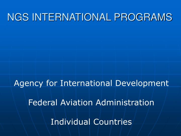 ngs international programs