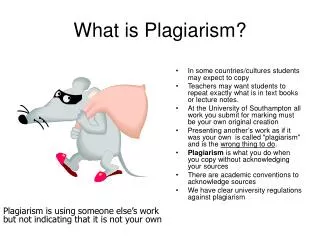 What is Plagiarism?