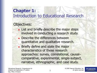 Chapter 1: Introduction to Educational Research