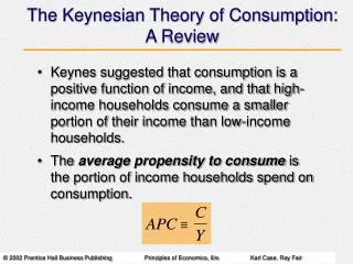 The Keynesian Theory of Consumption: A Review