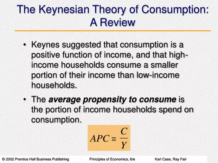 the keynesian theory of consumption a review