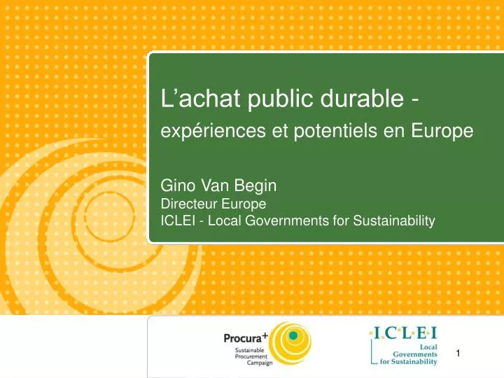 l achat public durable exp riences et potentiels en europe