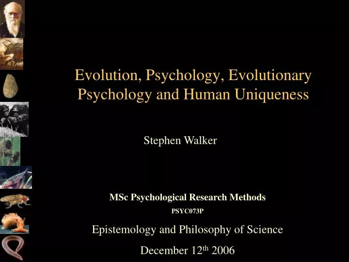 evolution psychology evolutionary psychology and human uniqueness