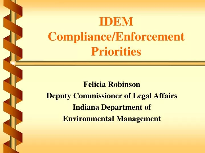 idem compliance enforcement priorities
