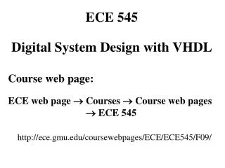 Course web page: