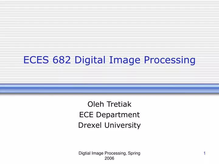 eces 682 digital image processing