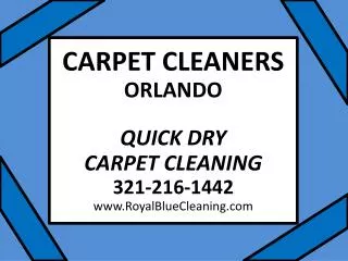 Carpet Cleaners Orlando 321-216-1442 Carpet Cleaning