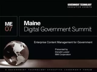 Enterprise Content Management for Government