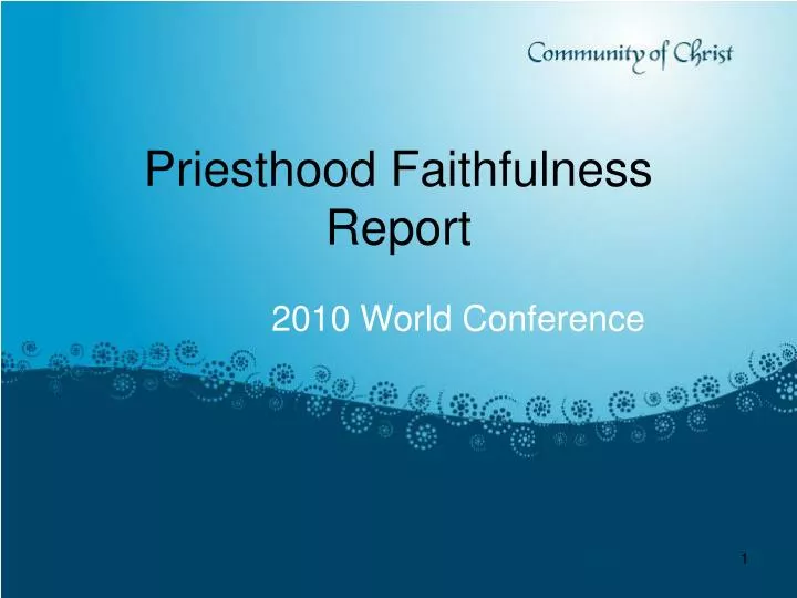 priesthood faithfulness report