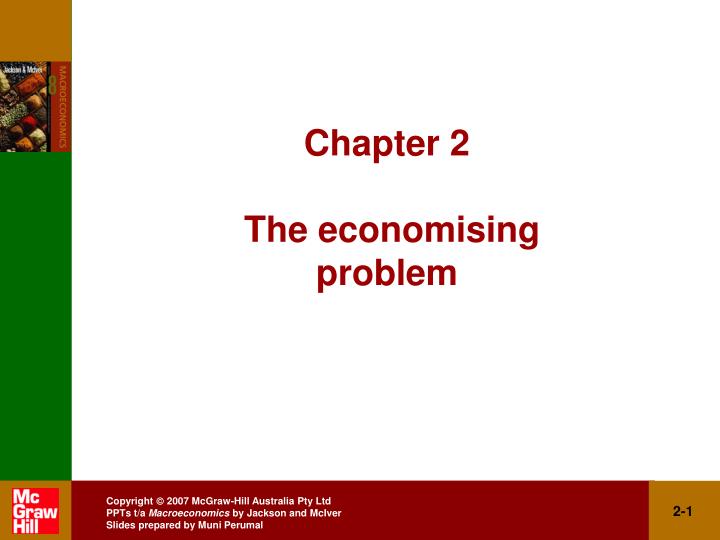 chapter 2 the economising problem