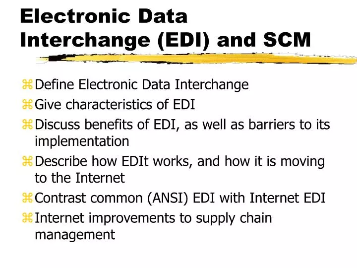 electronic data interchange edi and scm