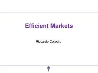 efficient markets