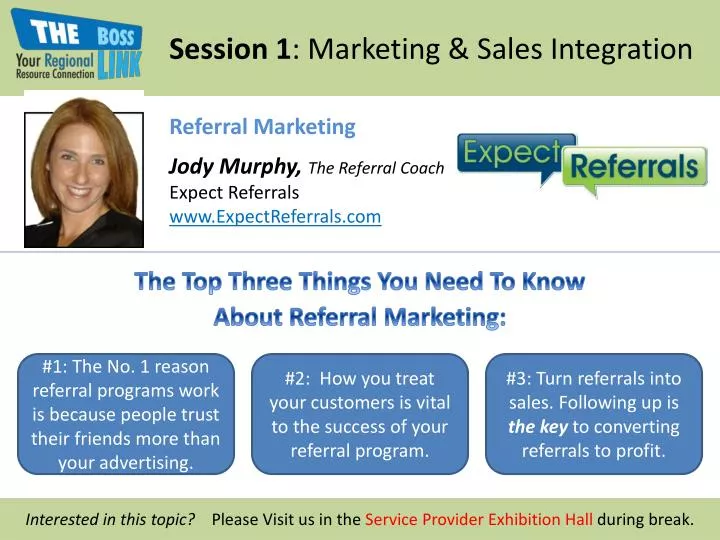 session 1 marketing sales integration