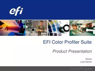 EFI Color Profiler Suite