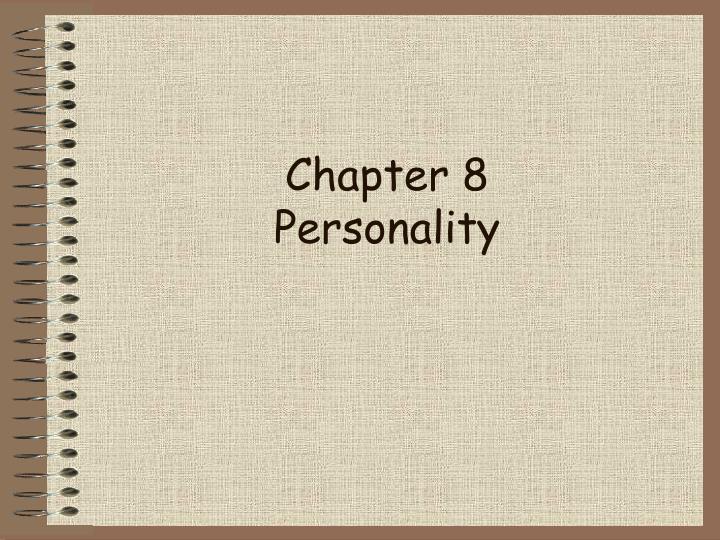 chapter 8 personality