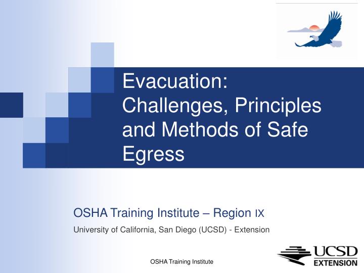 evacuation challenges principles and methods of safe egress