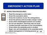 EMERGENCY ACTION PLAN - slide 1