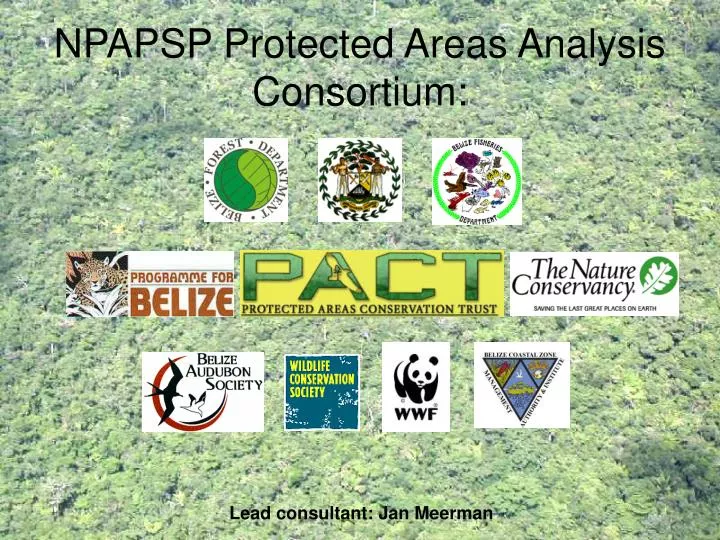 npapsp protected areas analysis consortium
