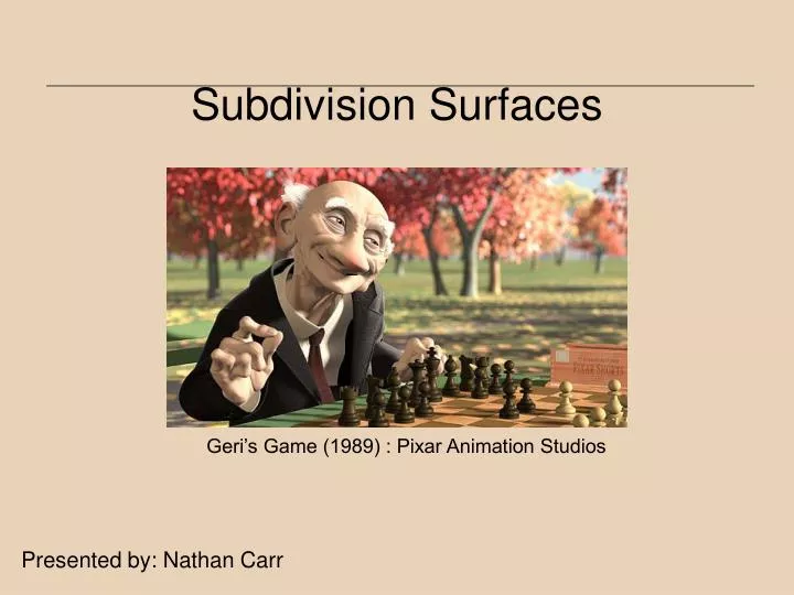 subdivision surfaces