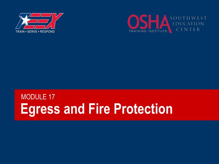 egress and fire protection
