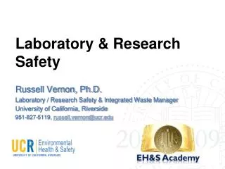 Laboratory &amp; Research Safety