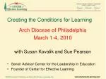 Creating the Conditions for Learning - slide 1