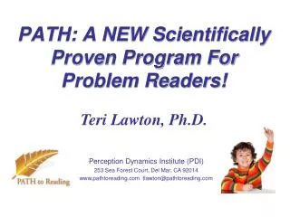 PATH: A NEW Scientifically Proven Program For Problem Readers!