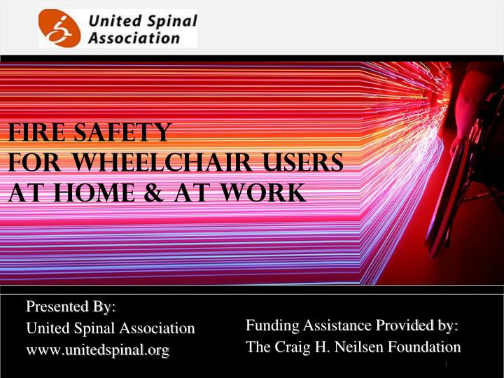 fire safety for wheelchair users at home at work