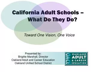 California Adult Schools – What Do They Do?