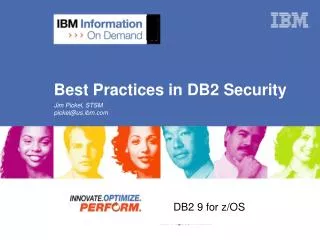 Best Practices in DB2 Security