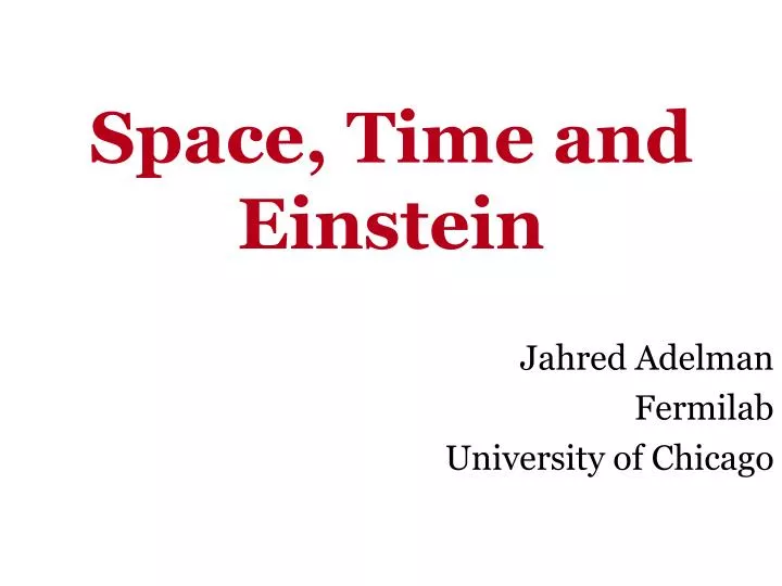 space time and einstein